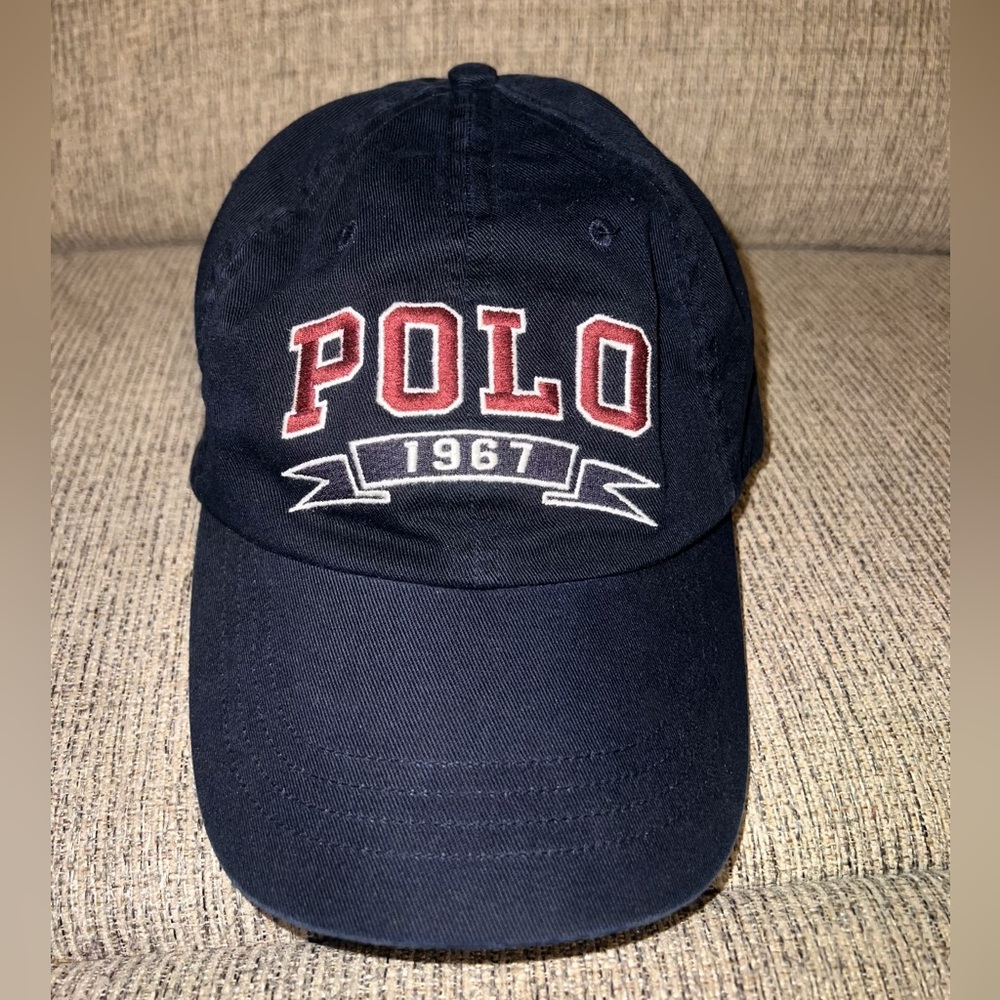 Polo 1967 Navy Baseball Cap with Red Logo